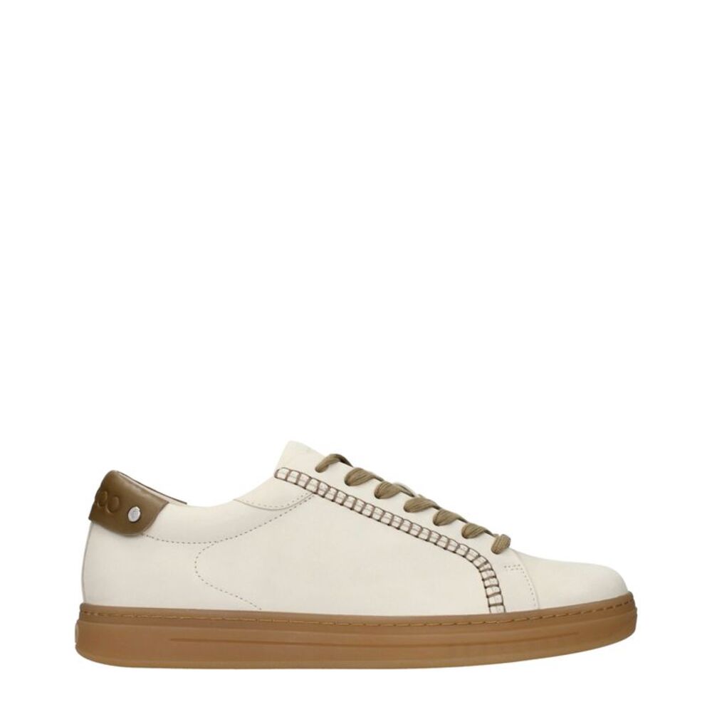 Jimmy Choo Beige Leather Men's Sneakers